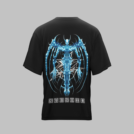 ILLUSION X BLACK UNISEX OVERSIZED TSHIRT