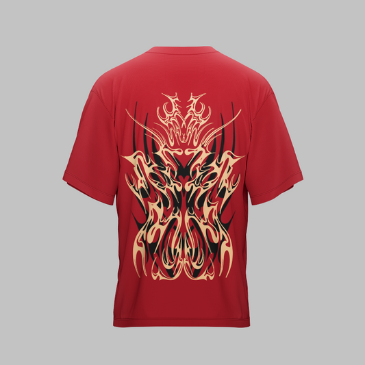 INFERNO X RED UNISEX OVERSIZED TSHIRT