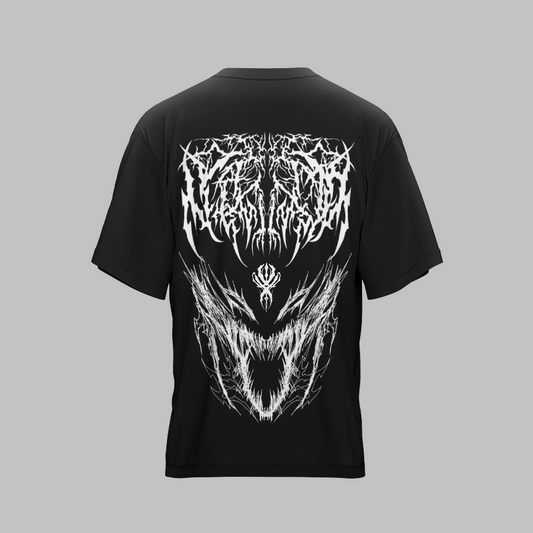 POISON X BLACK UNISEX OVERSIZED TSHIRT