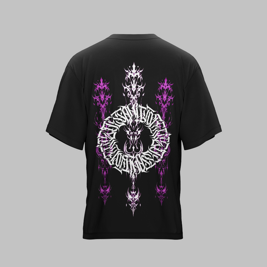ARCANE X BLACK UNISEX OVERSIZED TSHIRT
