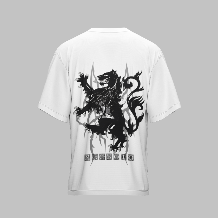 LION X WHITE UNISEX OVERSIZED TSHIRT