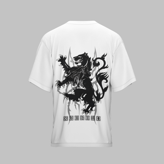 LION X WHITE UNISEX OVERSIZED TSHIRT