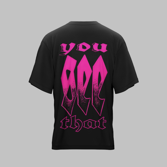 VISION X BLACK UNISEX OVERSIZED TSHIRT