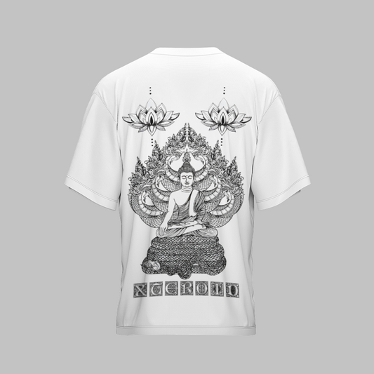 NIRVANA X WHITE UNISEX OVERSIZED TSHIRT